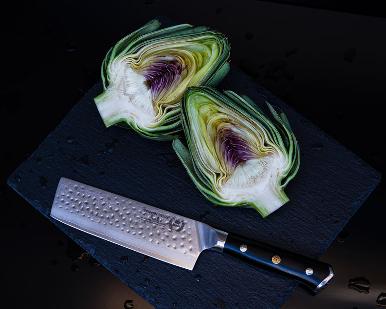 Regalia Emperor Series 8” Chef Knife w/ Hammered Finish AUS10V