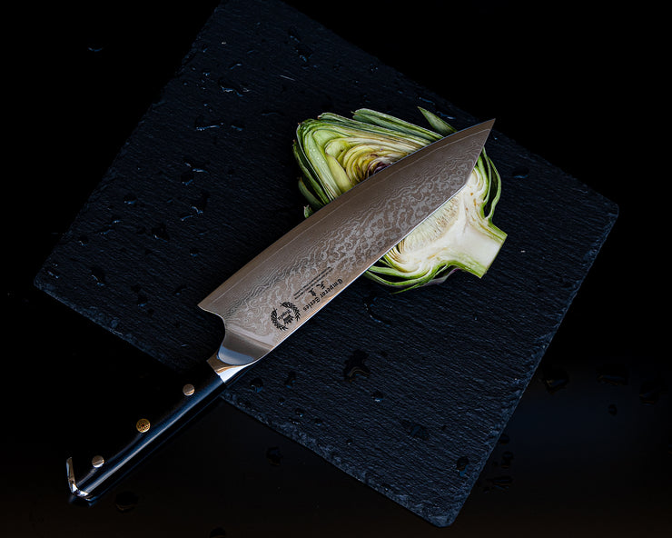 Regalia Knives™ Emperor Series 8.5-Inch Kiritsuke Knife- Japanese AUS10V 67 Layers Damascus Steel